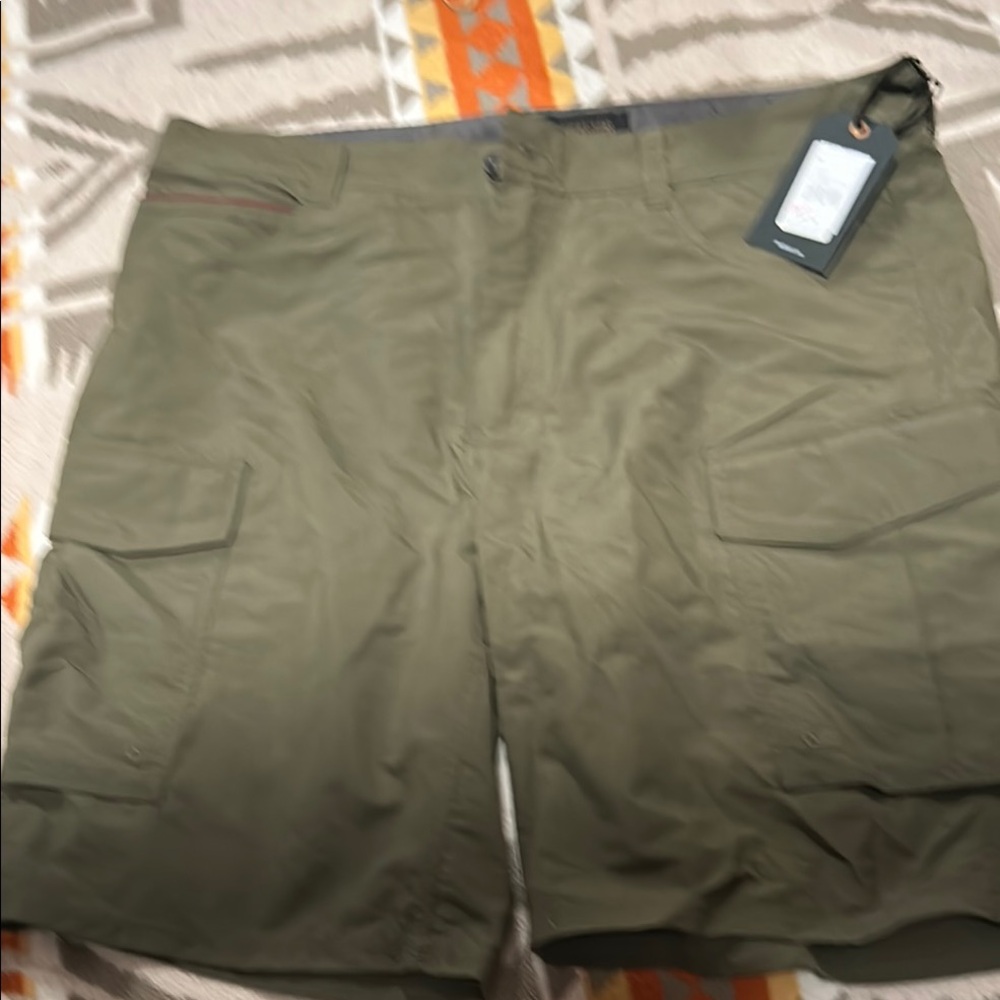 Olive Green Men's Cargo Shorts